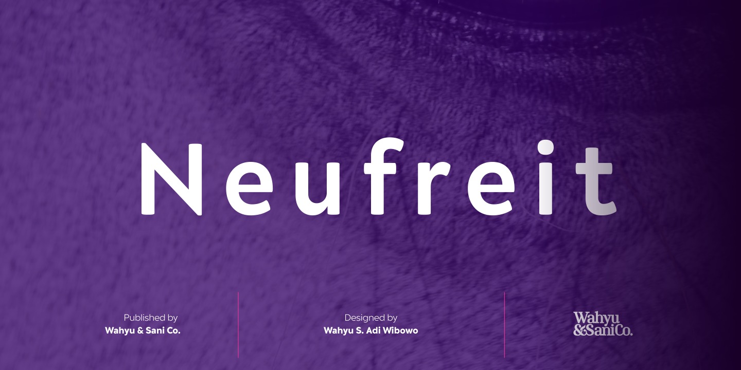 Przykład czcionki Neufreit